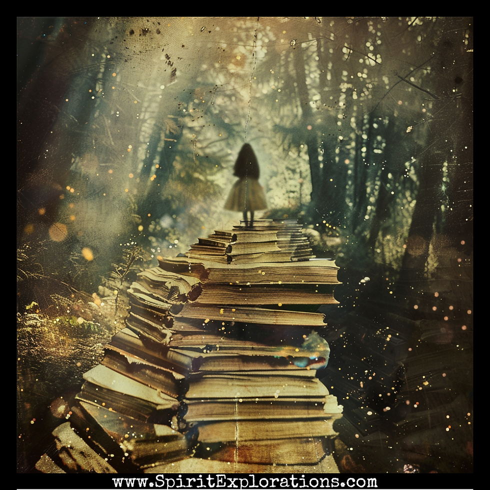 a woman standing on the akashic records