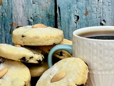 Cherry & Almond Shortbread Biscuits