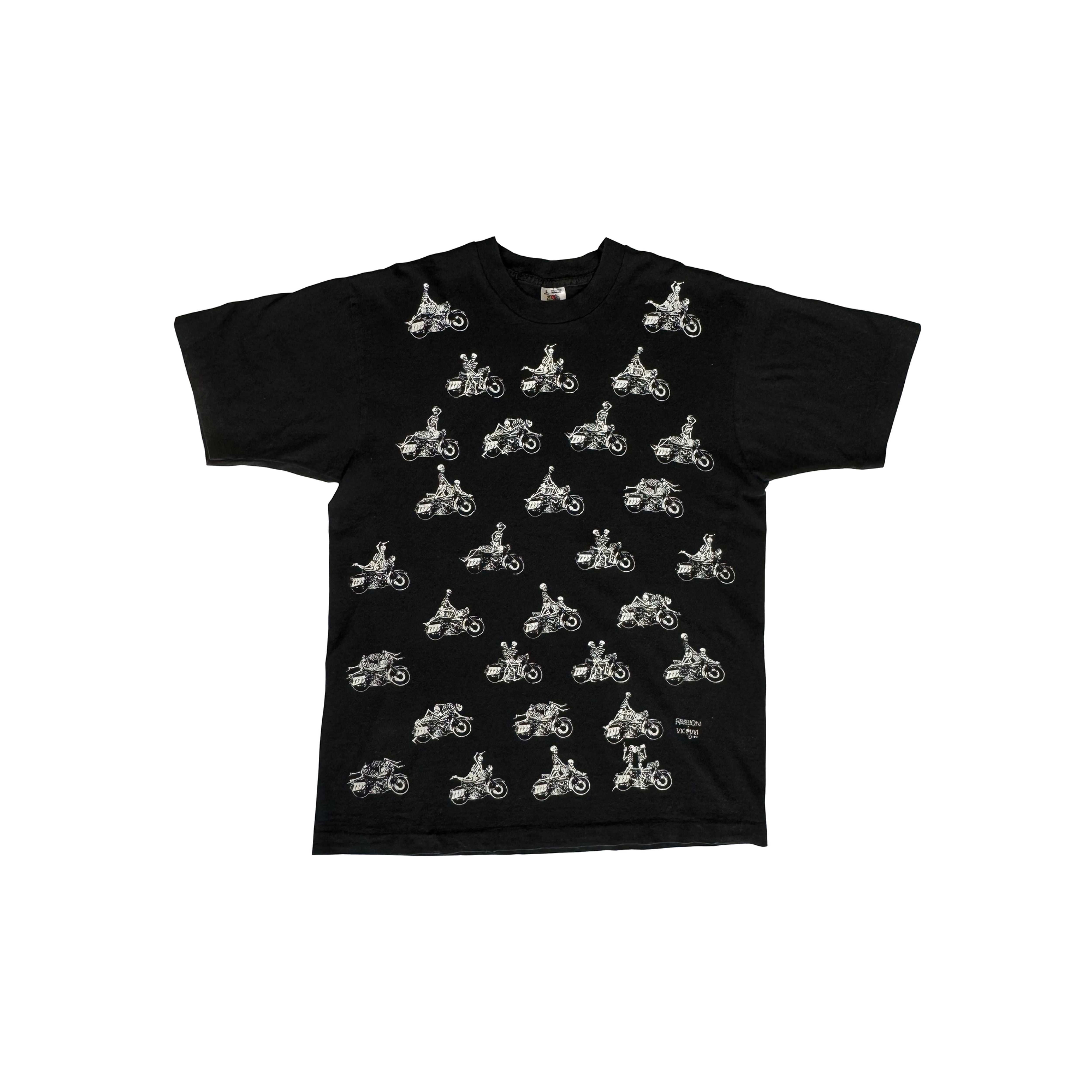 Vintage Motorcycle Skeleton T-Shirt