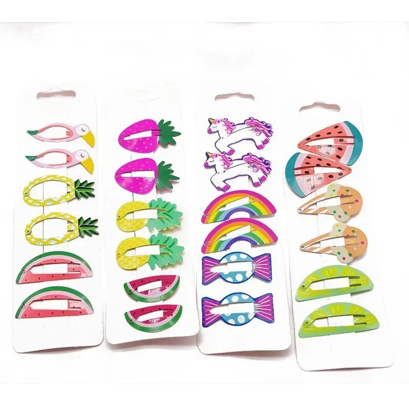 Miniatura: New Printedsories Children Headwear Baby Hair Clips Headdress