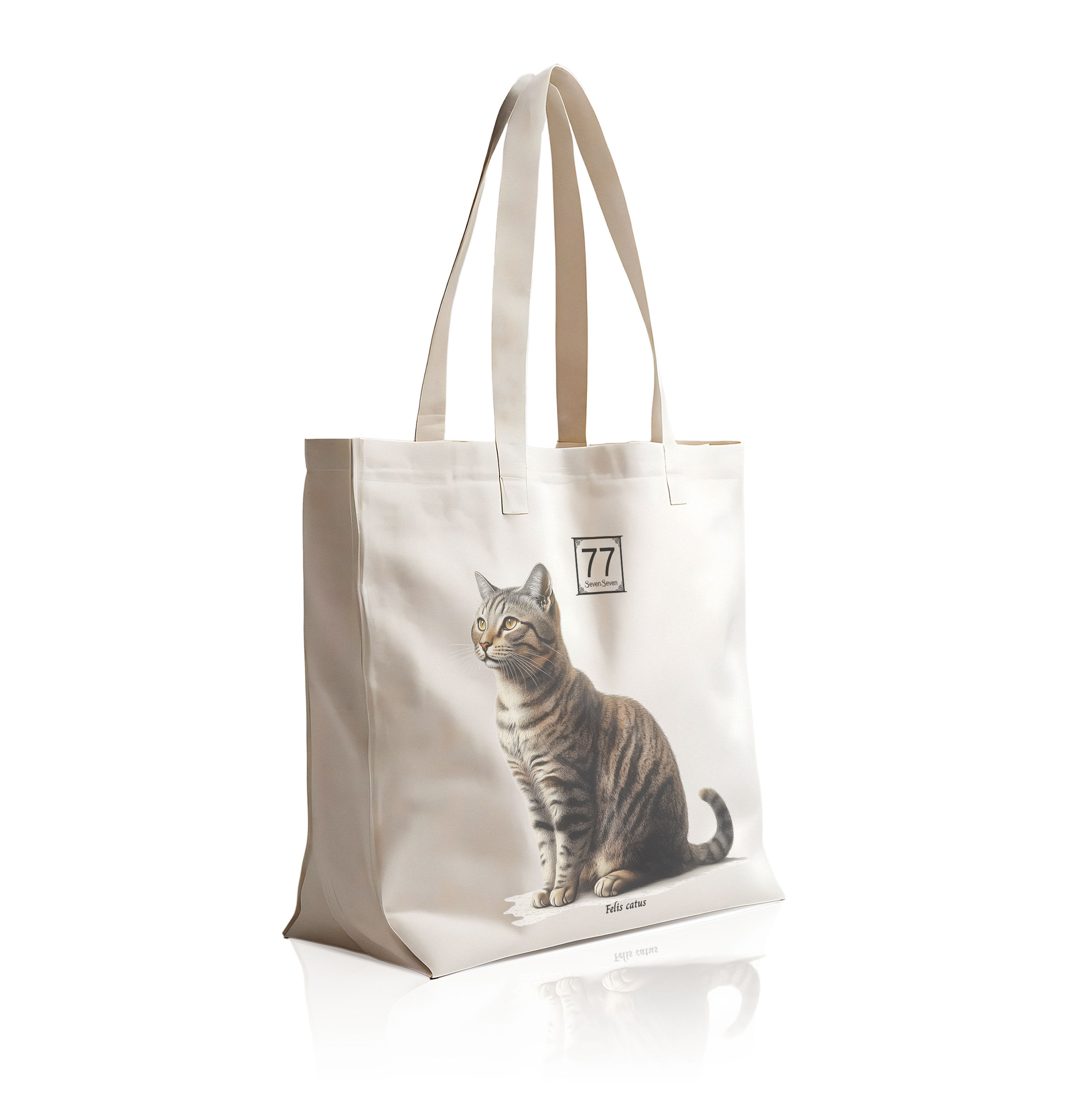 Tabby Cat (Felis Catus) - cotton canvas tote bag