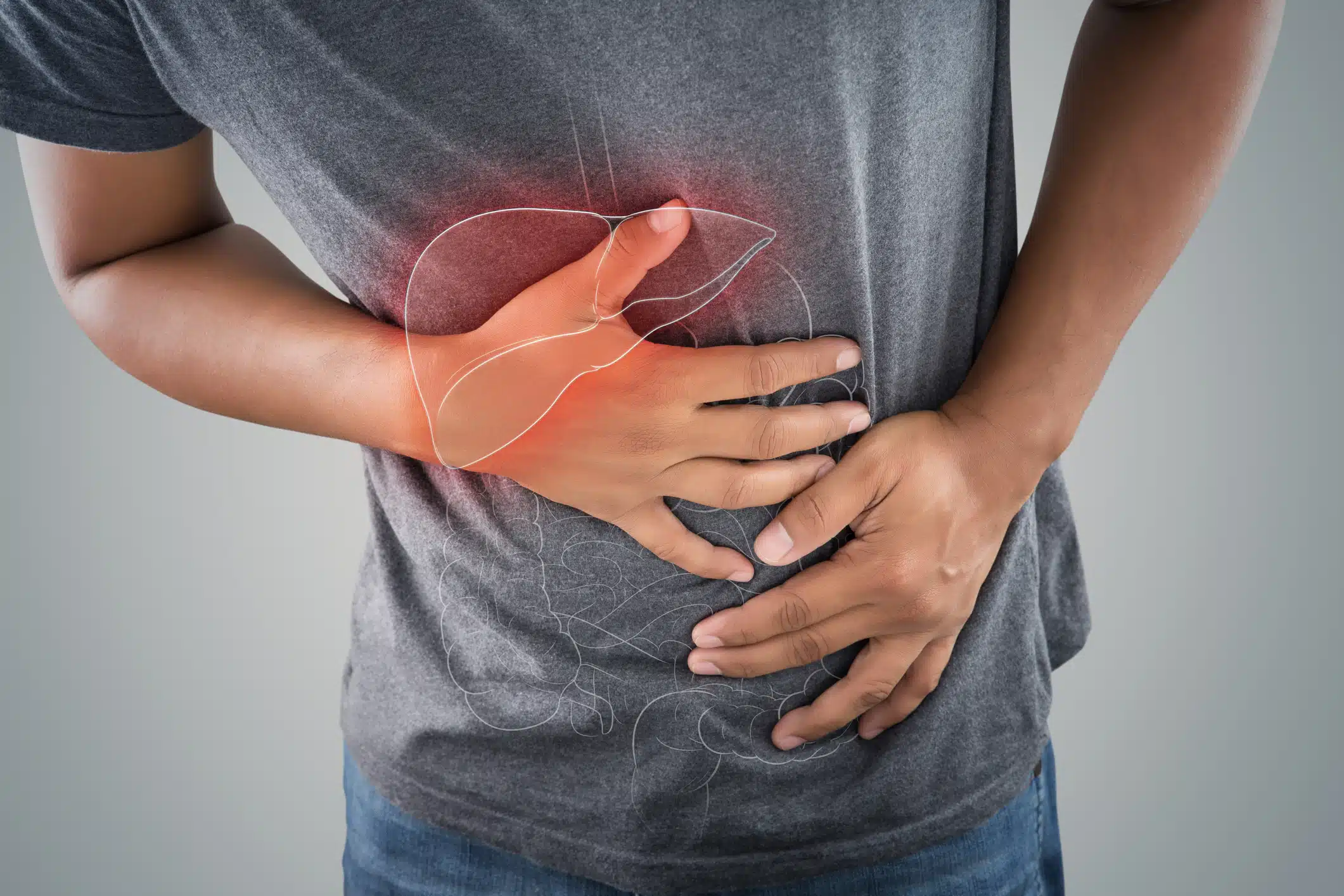 The-photo-of-large-intestine-is-on-the-mans-body-against-gray-background-People-With-Stoma