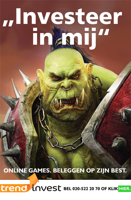 monster with sharp tooth. ad bij Allround senior art director Andre van Leeuwen 