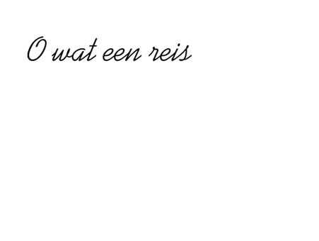 Hand schrijft slogan OAD busreizen. Allround senior artdirector Andre van Leeuwen