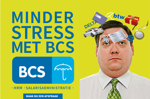 fat head with animated cartoon circel around his head. online ad by allound senior art director Andre van Leeuwen by 