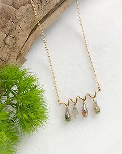 Tourmaline with a Twist Necklace