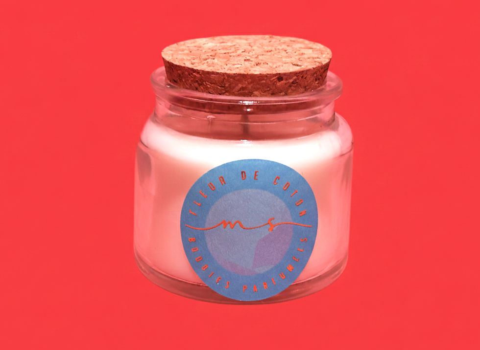 Bougie à la fleur de coton