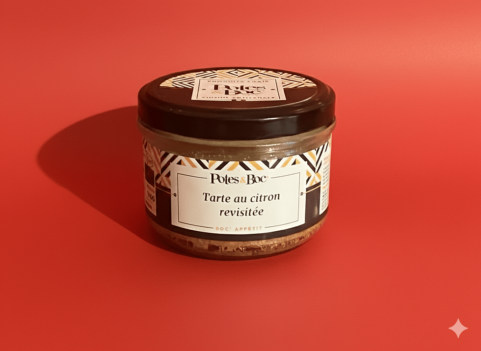 Tarte au citron revisitée en bocal Potes & Boc