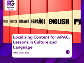 Localizing Content for APAC: Lessons in Culture and Language