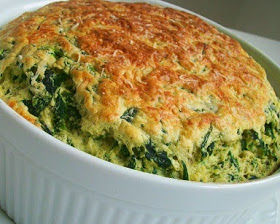 Suflê de espinafre LowCarb