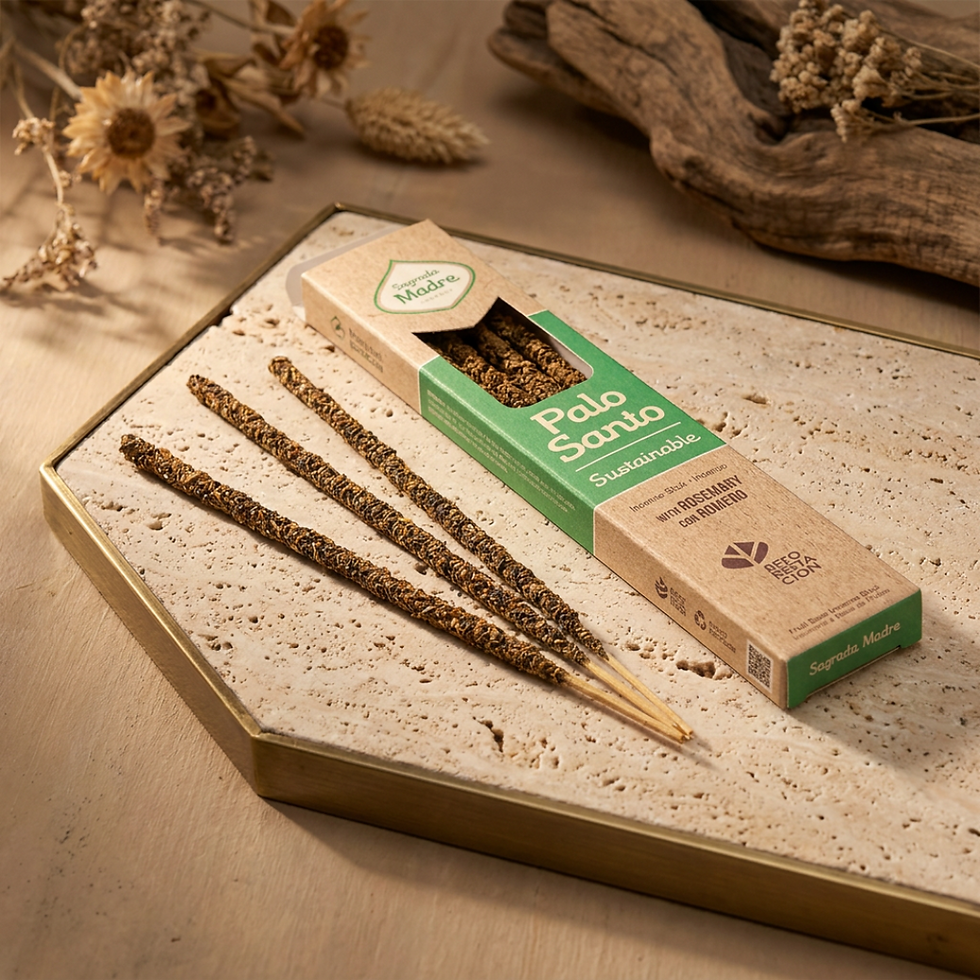 Palo Santo Räucherstäbchen mit Rosmarin von Sagrada Madre