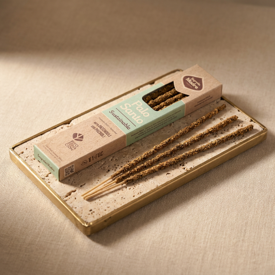 Palo Santo Räucherstäbchen mit Patchouli von Sagrada Madre