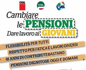 CGIL-CISL-UIL /Mobilitazione per "Cambiare le pensioni e dare lavoro ai giovani"
