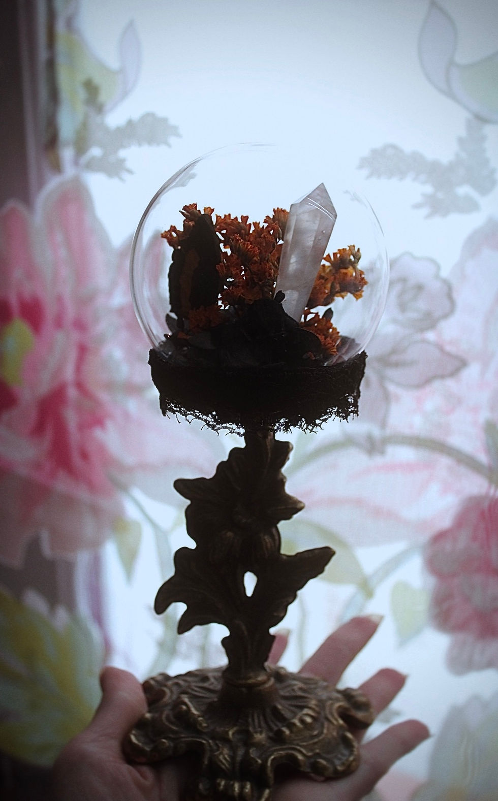 Miniature : Sphère papillon et cristal 