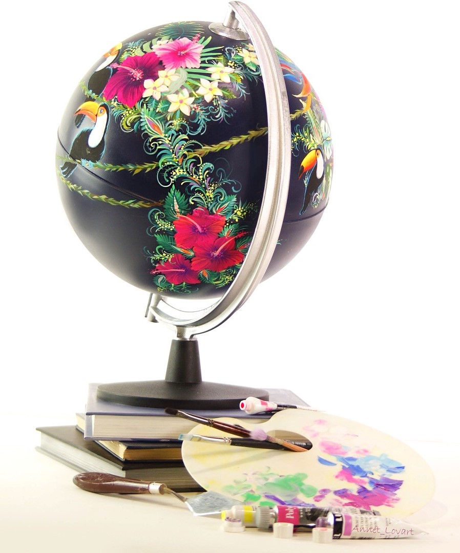 Miniatura: Power of Flowers - 30 cm diâmetro - por Annet Lovart