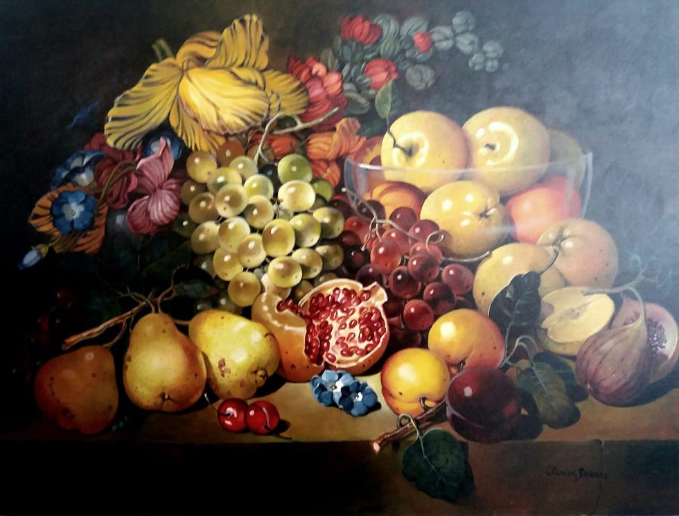Frutas - 60 x 80 cm - por Cleusa Soares