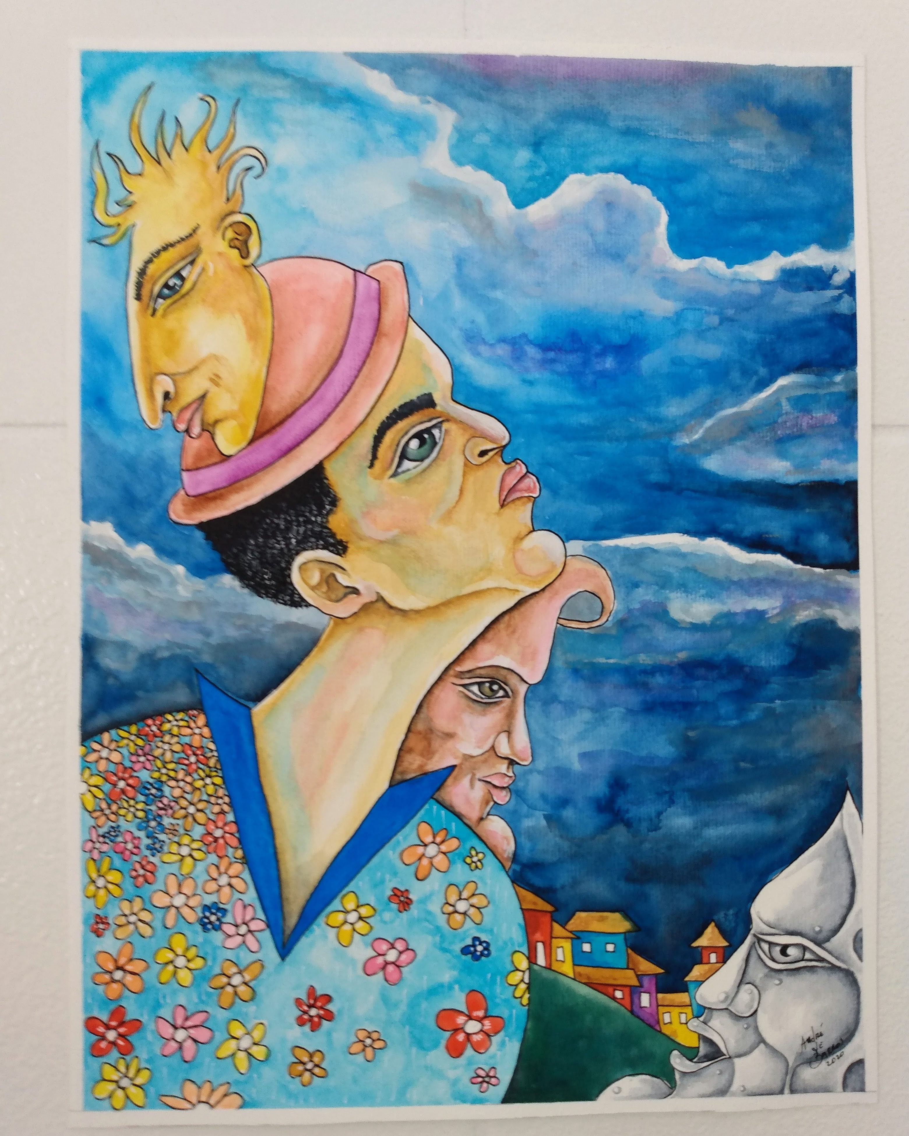 Faces de alguma estação-40x30cm-por André de Barros