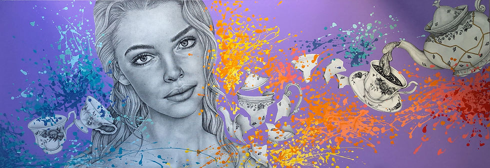 Sobre el silencio - 200 x 70 cm - por Areli Ribero