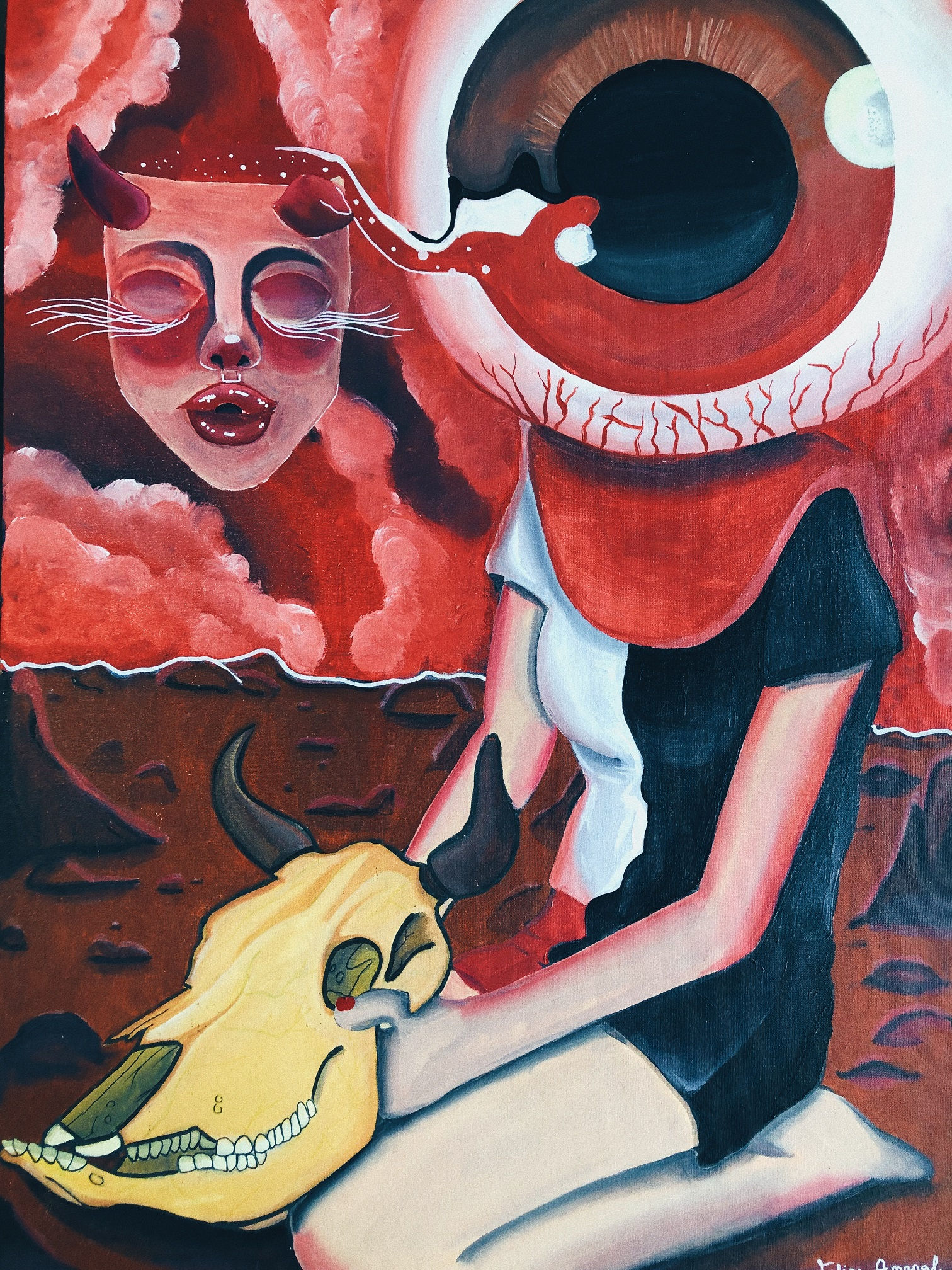 O Olho que tudo vê - 80 x 50 cm - por Felipe Amaral