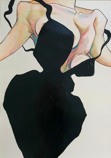 SarahLörenk,Silhouette,42x59cm,Aquarela