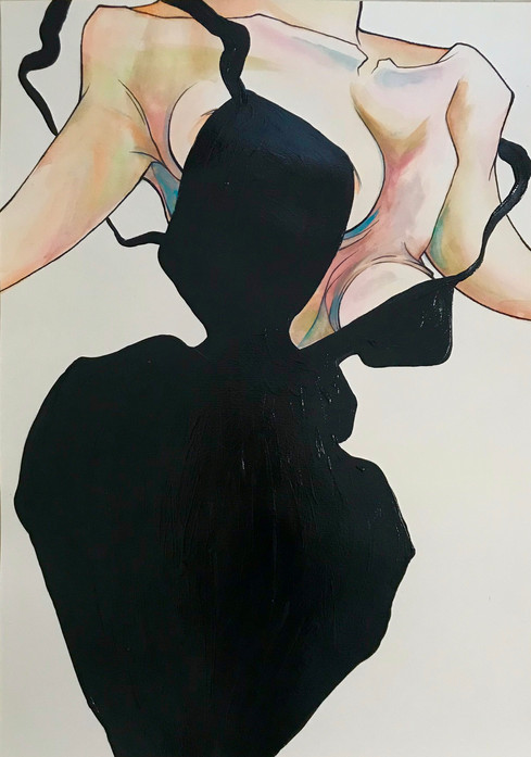 SarahLörenk,Silhouette,42x59cm,Aquarela