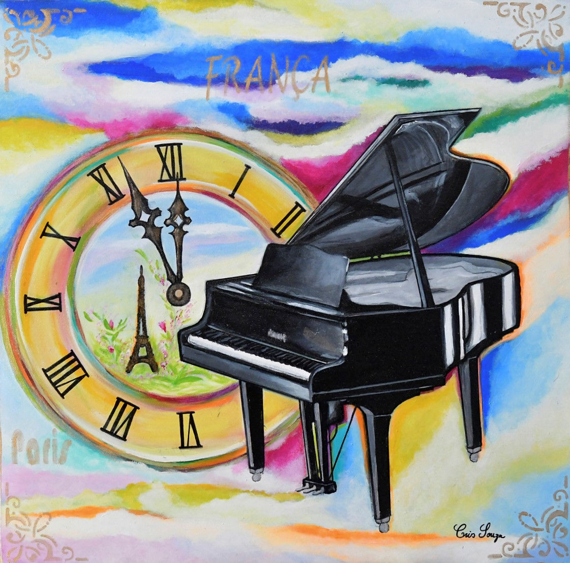 Hora de Realizar - 50 x 50 cm - por Cris Souza