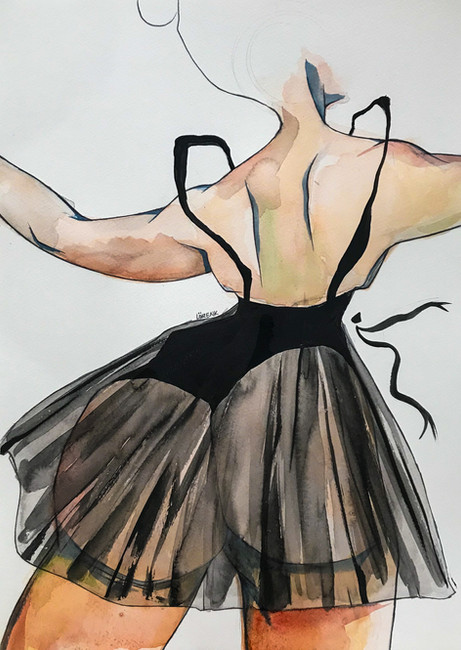 SarahLörenk,AbailarinaPerfeita,42x59cm,