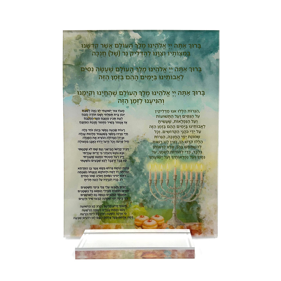 Custom Acrylic Licht Bentching Card