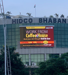 HIDCO BHAWAN NEW TOWN CURVED OUTDOOR DIGITAL DISPLAY