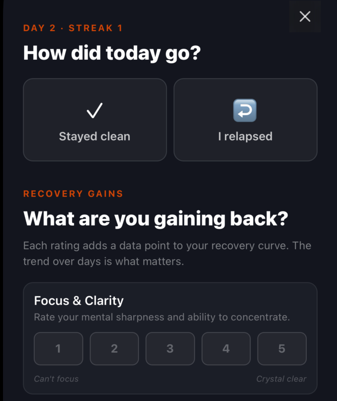 rebooter quit porn forever daily checkin view to track quitting porn forever progress