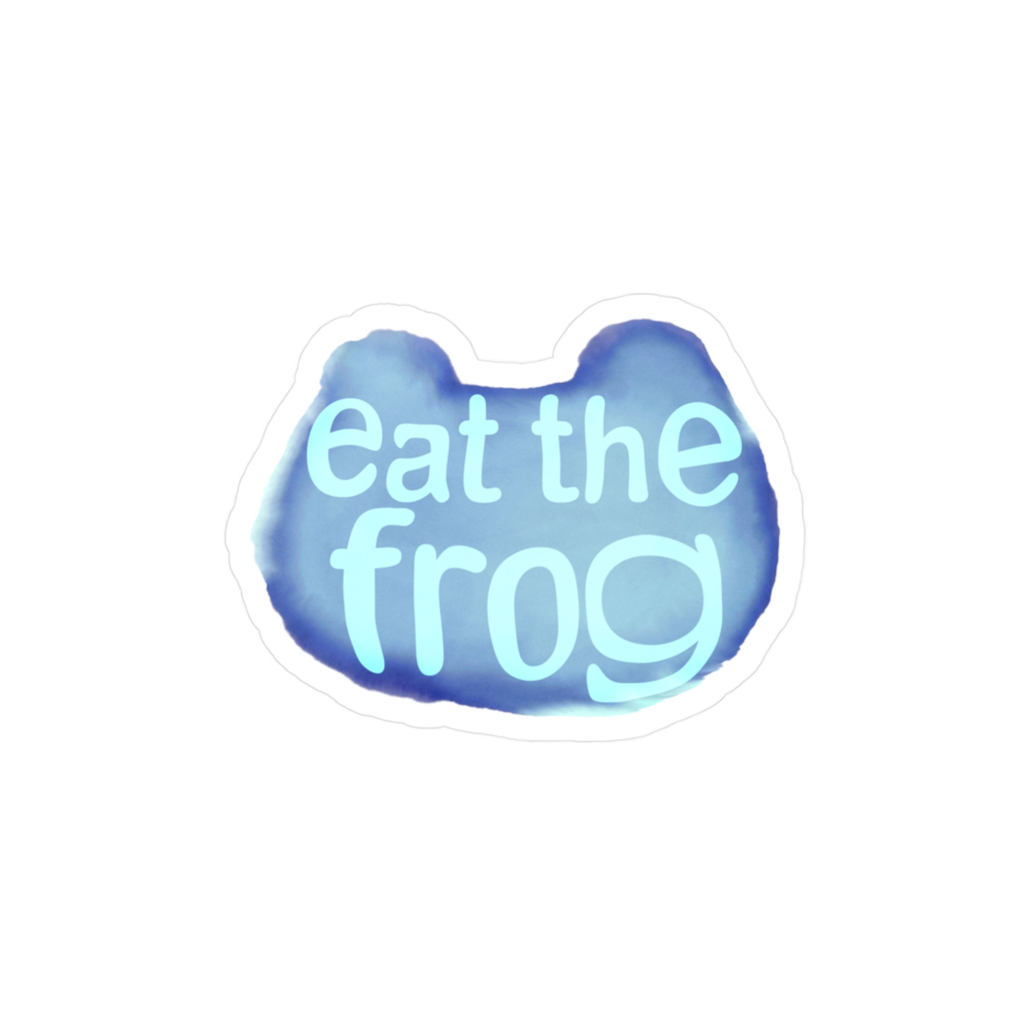 Eat the Frog Kiss-Cut Vinyl Sticker Motivational Planner/Work Productivity Decal