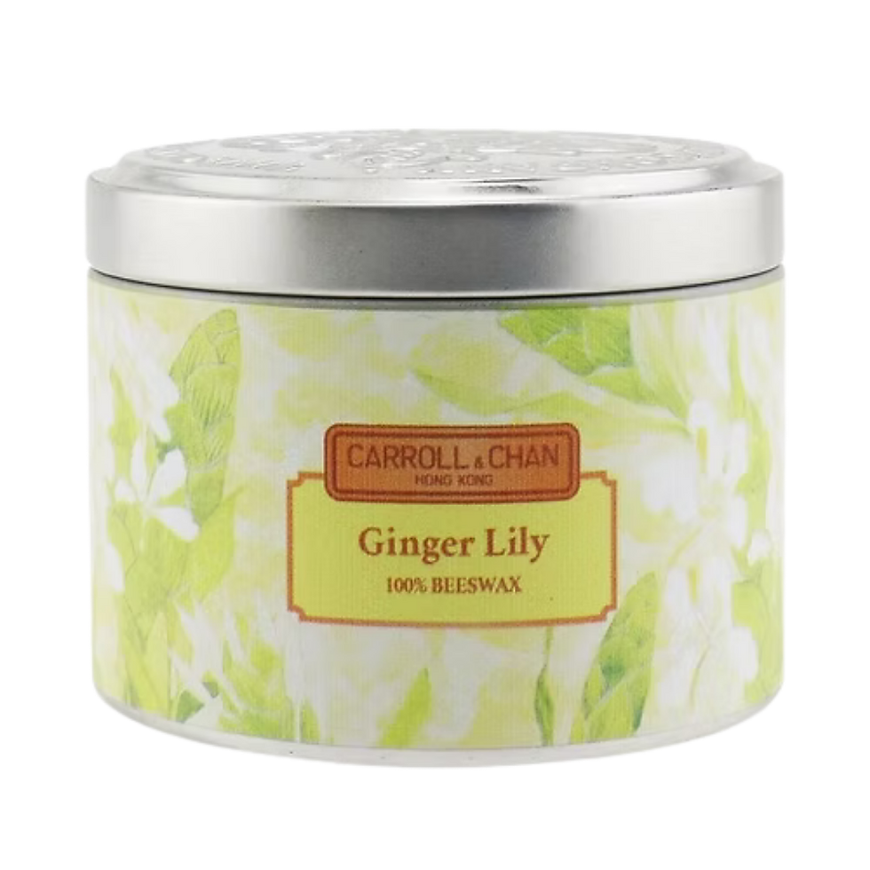 100% Beeswax Tin Candle - Ginger Lily