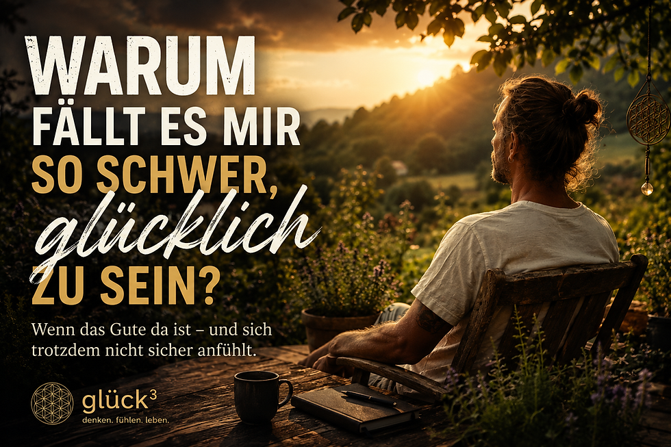 Warum fällt es mir so schwer, glücklich zu sein?