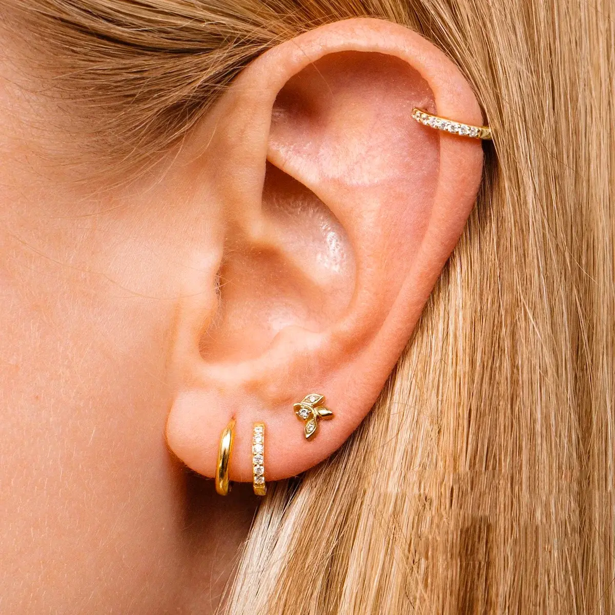 Luméa Crystal Huggie Earrings