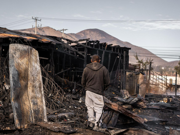 INCENDIO CONSUME CINCO CASAS EN VALLE REDONDO
