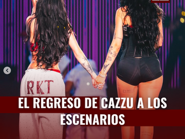 CAZZU REGRESA A LOS ESCENARIOS CON UNA PRESENTACIĆN IMPACTANTE
