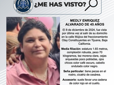 PESQUISA DE MEDLY ENRIQUEZ ALVARADO DE 45 AÑOS DE EDAD