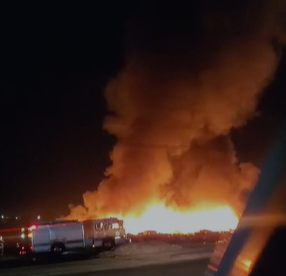 Incendio Devasta Punto de Recolección en el Oriente de Mexicali