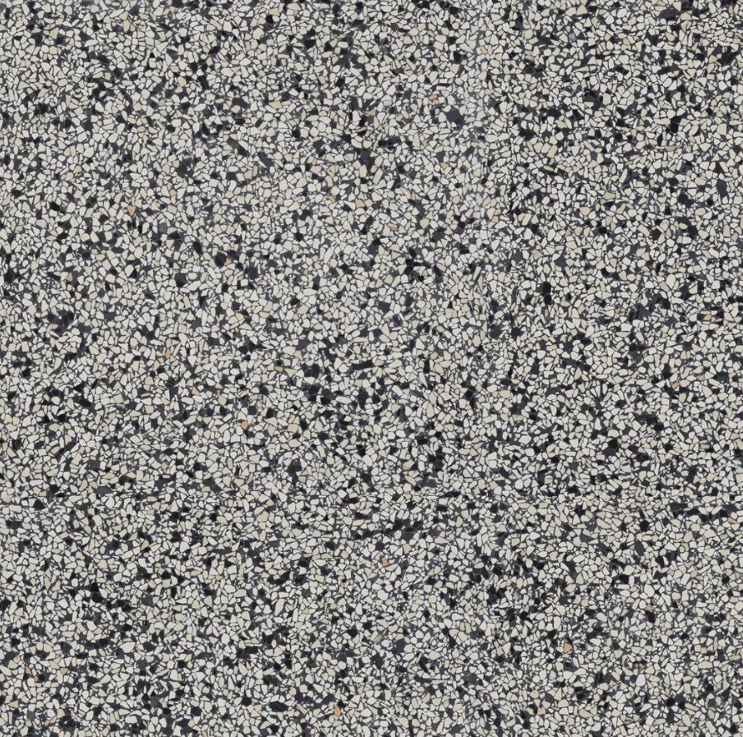 60x60 TERRAZZO LOOK SMALL STONE BLACK AND WHITE