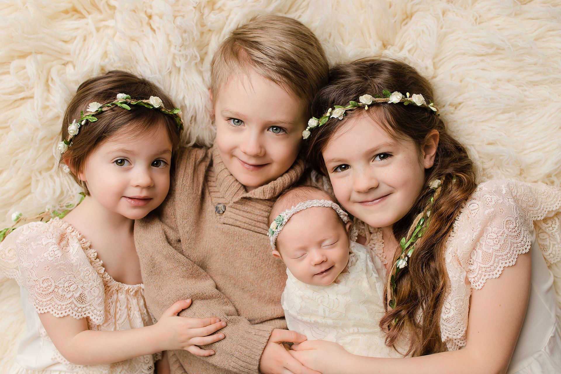 Newborn with older siblings