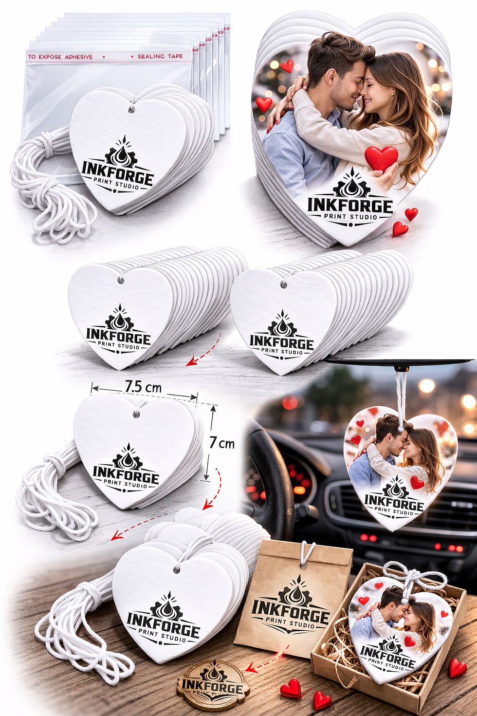 Thumbnail: INKFORGE RoundBloom – Odorizant Auto Personalizat 