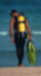 Diver on Beach