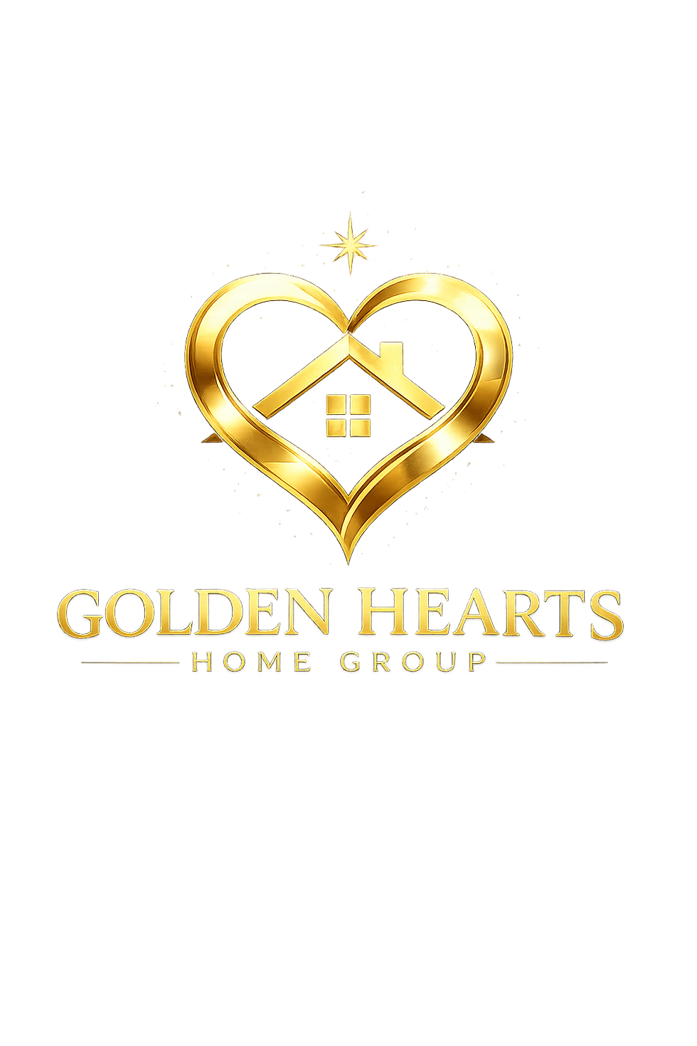 Golden Hearts logo with starburst design.png