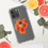 Thumbnail: Red flower & bumblebee | Clear Case for iPhone®