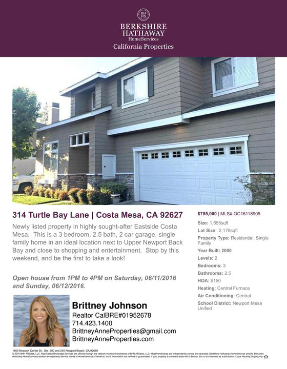 Open House in Eastside Costa Mesa