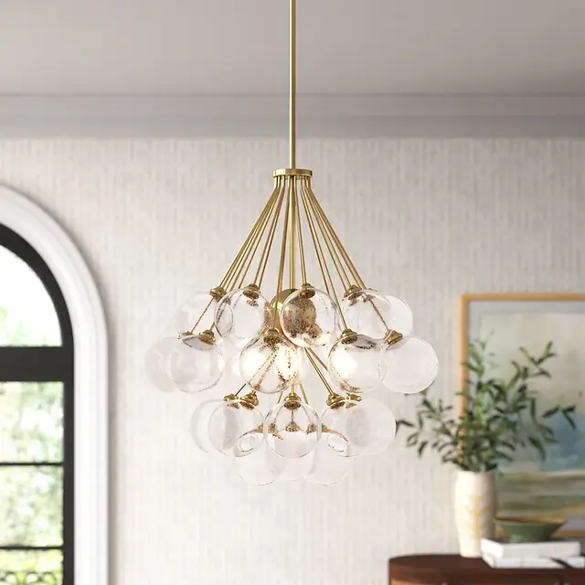 Logan 3 - Light Dimmable Sphere Chandelier 10 Shalom Blac Home Decor Must-Haves