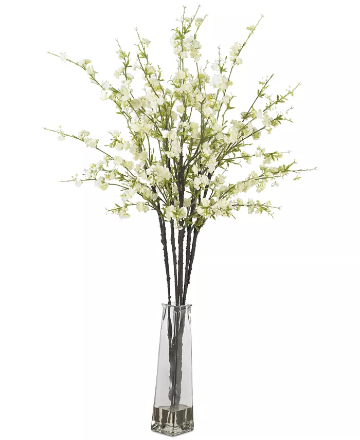 Cherry Blossom Artificial Flower Arrangement in Vase 10 Shalom Blac Home Decor Must-Haves