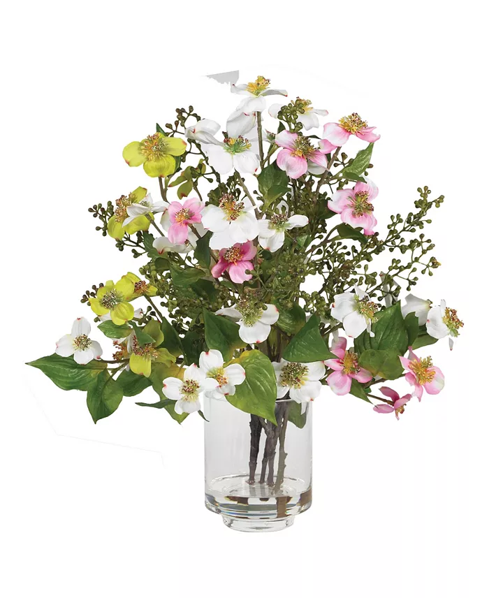 Dogwood Silk Flower Arrangement 10 Shalom Blac Home Decor Must-Haves