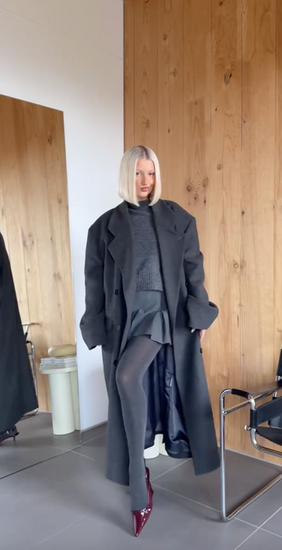 Rebecca Jackson Is Out Here Making Grey the Moment - Steal Her Grey Winter Fit Aesthetic