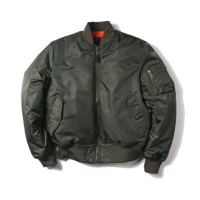 Miniatura: DAFEILI Military MA1 Nylon Padded Windproof Winter White Men Bomber Jacket Quilt